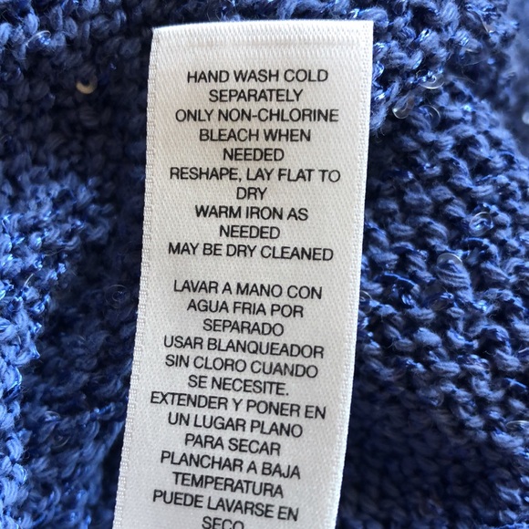 Chico’s Periwinkle Blue Sparkly Sweater - Picture 8 of 8